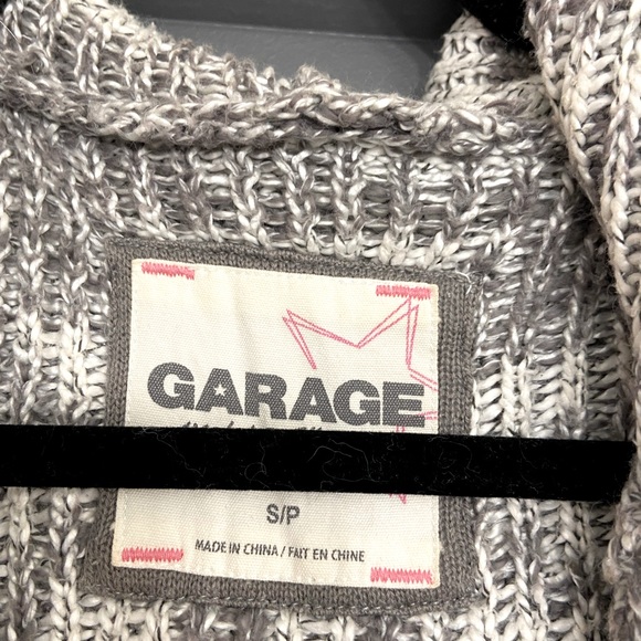 Good Condition - Garage Knitted Sweater Hoodie - Size Small - Picture 4 of 4